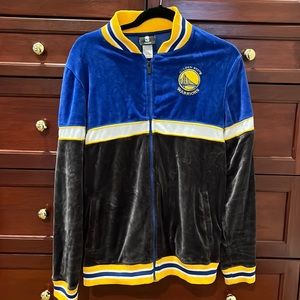 Golden State Warriors // Officially Licensed NBA Zip-up Velour Jacket